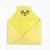 Baby towel, corner, terry, size 90x105 cm, yellow color, mix