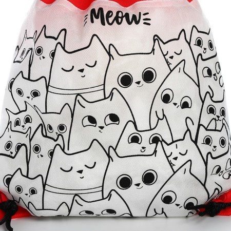 Bag for coloring "cats" 34x40 cm, spanbond-5