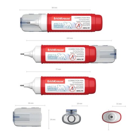 Erichkrause Arctic White, 12 ml, with a metal tip-4