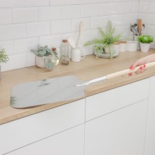 Shovel for pizza made of stainless steel 