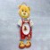 Watch wall interior children's "Bear", discrete move, 16 x 42 cm