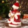 Snow Maiden "in a red fur coat with a heart" moves, 30 cm