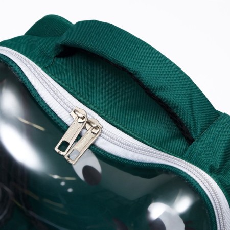 A backpack for carrying animals "cat", transparent, 34 x 25 x 40 cm, green-8
