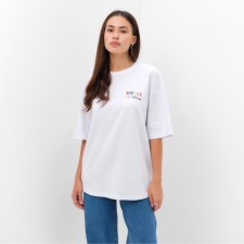 Women's T -shirt MIST Rainbow p. S-m, white