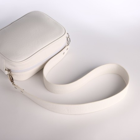 Female bag Textura, small size, white color-5
