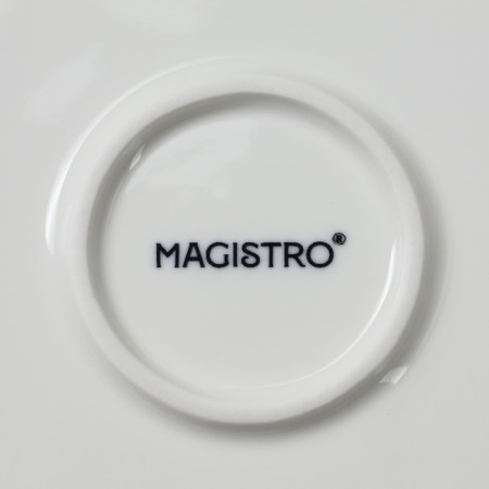 Porcelain salad magistro "leaf", 200 ml, d = 10 cm, white color-5