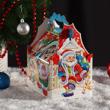 Gift box "Snowballs", simple casket, 20 x 12 x 17 cm-2
