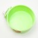 A bowl with a mount on a cage, 15.5 x 13.5 cm, green