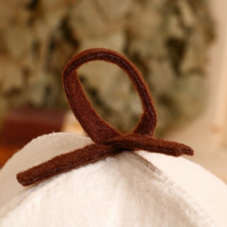 Bath cap "Russian bath" 100% wool-1