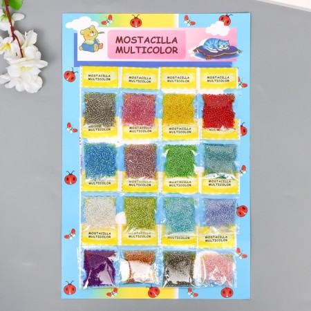 Bisera set 16 colors 6/0 280 g