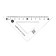 The geometric "cat" set (ruler, transporter, 2 squares) in the pencil case, mix