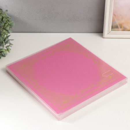 Photo album magnetic 20 sheets "Harmony" pink 32.5x2.5x33.5 cm-6