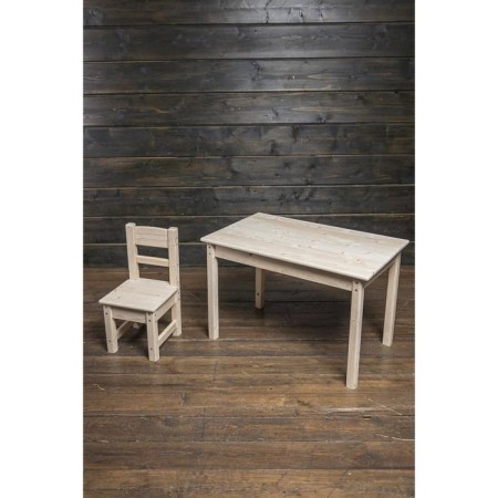 Children's set "NILS", table 800 × 500 × 520 mm and stool 300 × 400 × 550 mm, pine array-3