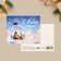 Mini Postcard “Happy New Year!”, Snowy Christmas ball 10.7 x 8.8 cm, New Year