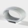 Porcelain-porcelain ring "Watercolor", color light gray