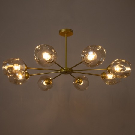 Murano chandelier 8he27 60W gold 90x90x35cm Bayerlux-2