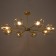 Murano chandelier 8he27 60W gold 90x90x35cm Bayerlux