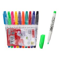 A set of markers for fabric 10 colors, Luxor 