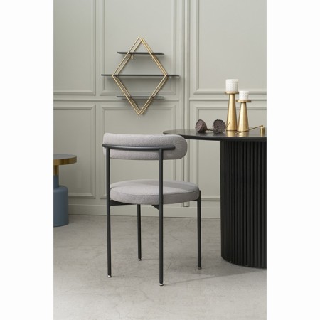 Loter chair, 510 × 510 × 770 mm, Builder, dark gray color