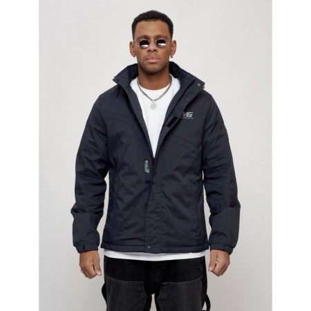 Sports male jacket, size 48, dark blue color-6