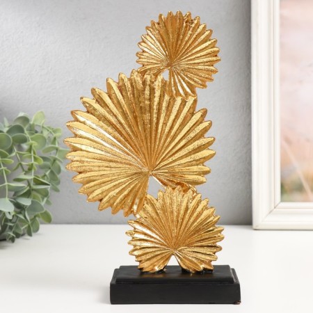 Souvenir Polystone "Fanny Palma" Gold 5.5x13x24.5 cm