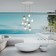 Suspended chandelier Mantra Galaxia, E27, 9x20W, 210 mm, white color