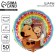 Foil ball 18 "ANime Capybara", circle, set of 50 pcs.