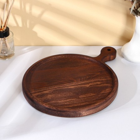 Board for feeding with ADELICA handle, D = 25 cm, dark beech-1