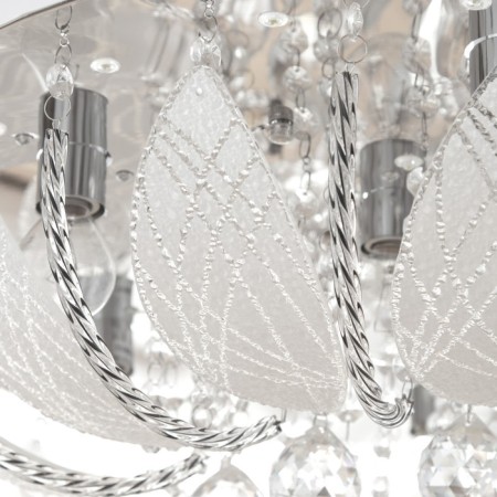Люстра 55721/600 CR хром 8х40Вт E14 LED ПДУ 60х60х27см-10