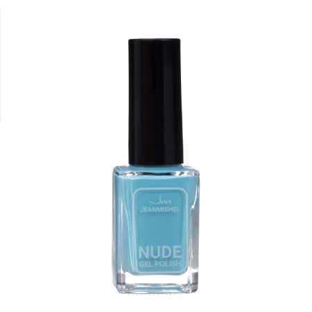 Nail polish with Nude Collection gel effect, tone 393, azure, 12 ml