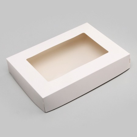 The box is folding, with a window, white, 28 x 20 x 5 cm-4