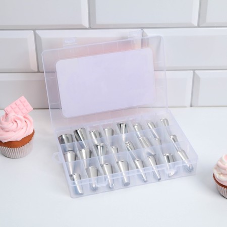 A set of confectionery nozzles "Gingerbread House", 15.8 x 9.4 cm, 24 pcs-2