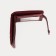 Women's wallet on the button, burgundy color