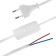 Network cord with switch for sconces, 1.5 m, SHVVP 2 x 0.5 mm2, white