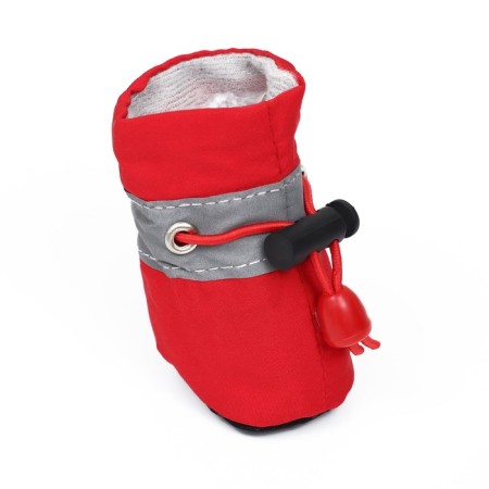 Dog boots "comfort" with weighting, set 4 pcs, size 1 (3, 5 x 2, 5 cm), red-1