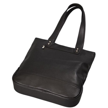 Tout bag, lightning department, external pocket, black color-1
