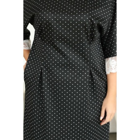 Female dress, size 54, black color-3