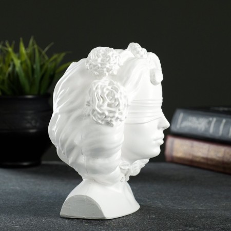 Kashpo - organizer "Gorgon Medusa" Belaya, 12.5x16x10.5cm-4