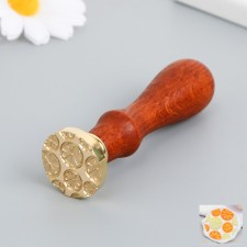 Printing for wax with a wooden handle 