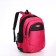 School backpack from textiles on lightning, 4 pockets, pink color