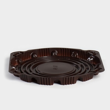 Cormore is a plastic disposable with a connective lid for 30, 22 × 10 cm, the color is transparent-5