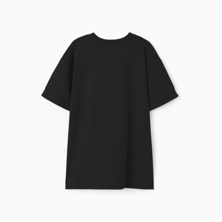T -shirt female, black color, size 50-3