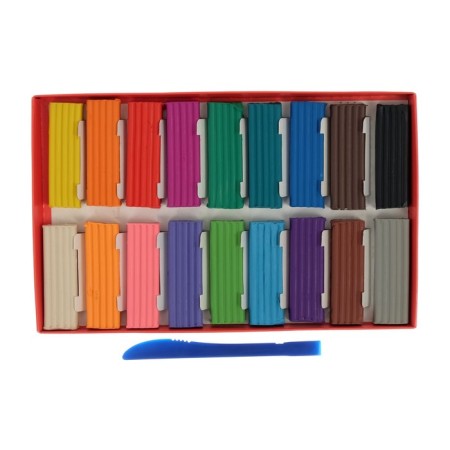 Plasticine 18 colors 360 g, "gamma" "cartoons", with a glass-2