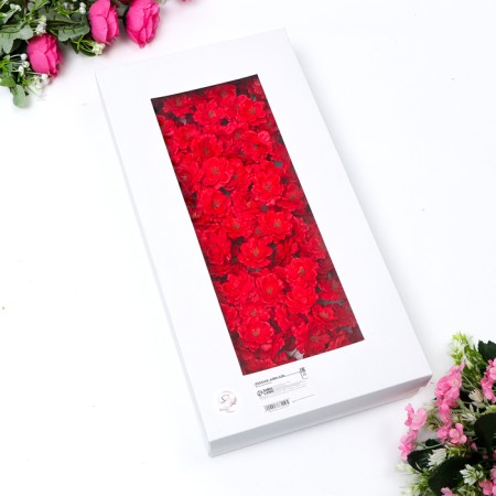 Soap flower sakura, red-3