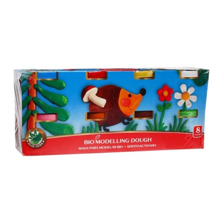 Plant -based plasticine, 8 colors, 800 g, artberry premium, with aloe vera-4