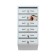 Mailing box multi -sectional, 6 sections, with the back wall, gray, Mix door