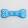 Chewing toy cast "bone for massage", 11 x 4 x 2 cm, blue