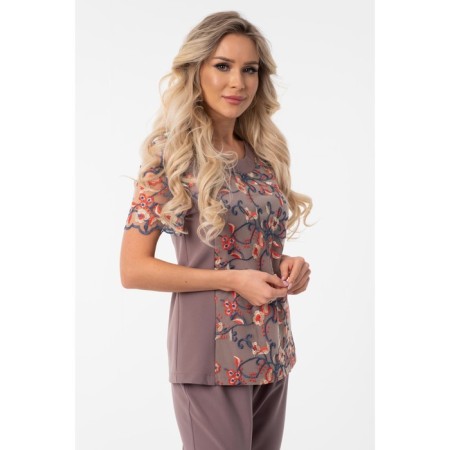 Female suit, size 48, lilac color-6