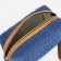 Cosmetic bag with a zipper, with a lining, blue color