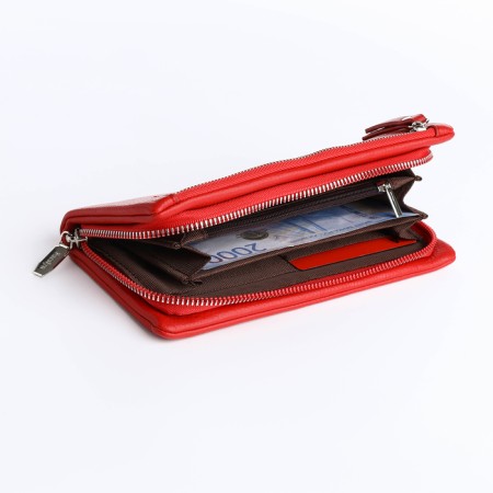 Women's wallet with lightning, red color-3